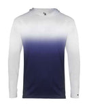 Camiseta juvenil Ombre de manga larga con capucha