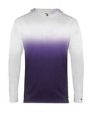 Camiseta juvenil Ombre de manga larga con capucha