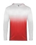 Camiseta juvenil Ombre de manga larga con capucha