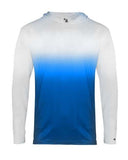Camiseta juvenil Ombre de manga larga con capucha