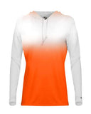 Camiseta con capucha y manga larga Ombre para mujer