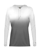 Camiseta con capucha y manga larga Ombre para mujer