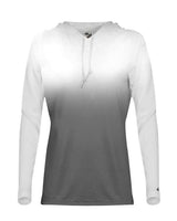 Women's Ombre Long Sleeve Hooded T-Shirt