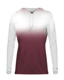 Camiseta con capucha y manga larga Ombre para mujer