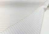 Sunbrella Ticking Pebble Solution-Dyed Acrylic Fabric - Pebble Gray/Off-White Ticking Stripe, 54" Width (By The Yard)