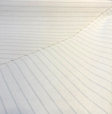 Sunbrella Ticking Pebble Solution-Dyed Acrylic Fabric - Pebble Gray/Off-White Ticking Stripe, 54" Width (By The Yard)