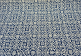 Amalfi Sunbrella Acrylic Fabric - Azure Blue/Ivory Damask, 54" Width, 7.5" Repeat (1 Yard)