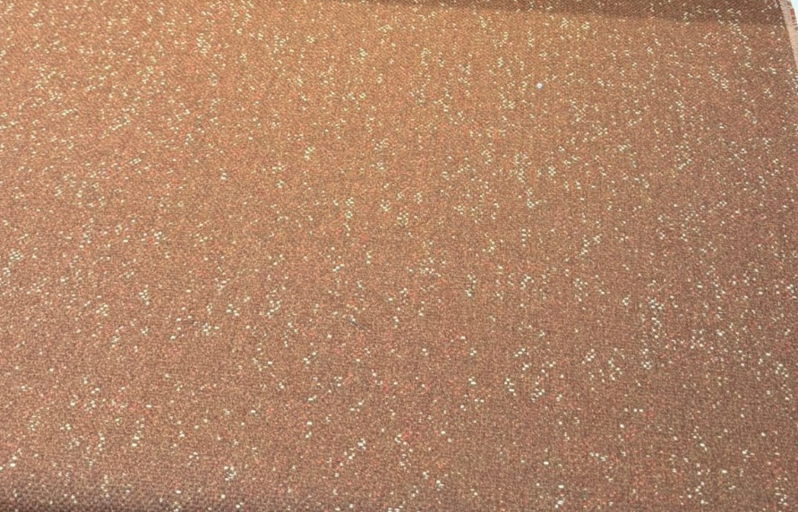 Sunbrella Tweeds Fox Rust Recycled Acrylic Fabric - Rust-Orange Speckled Tweed, 54" Width (1 Yard)