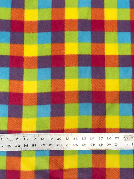 Assorted Anti-Pill Fleece Fabric - Floral, Butterfly, Dog, Pink Ribbon, Bright Plaid, 58-60 Inches Wide