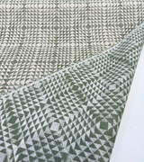 Sunbrella Runa Pine Sunbrella Acrylic Fabric - Pine Green, Geometric Diamond Tessellation, 54" Width (1 Yard)