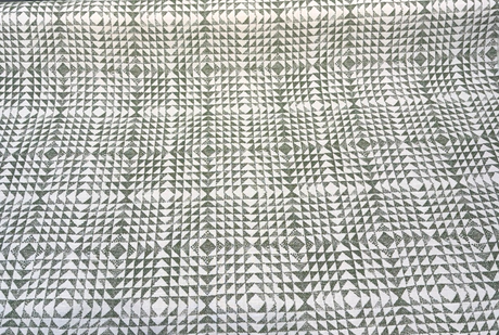 Sunbrella Runa Pine Sunbrella Acrylic Fabric - Pine Green, Geometric Diamond Tessellation, 54" Width (1 Yard)