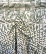 Sunbrella Runa Pine Sunbrella Acrylic Fabric - Pine Green, Geometric Diamond Tessellation, 54" Width (1 Yard)