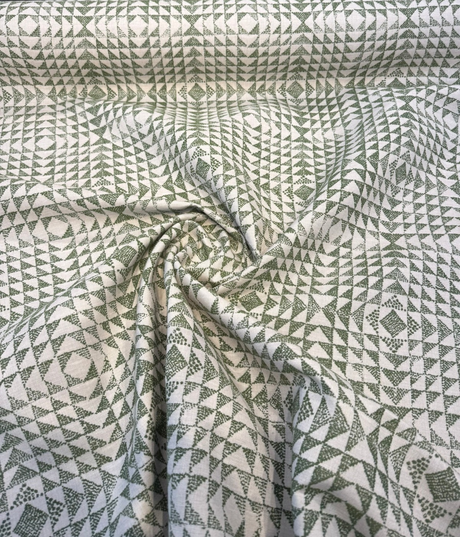 Sunbrella Runa Pine Sunbrella Acrylic Fabric - Pine Green, Geometric Diamond Tessellation, 54" Width (1 Yard)