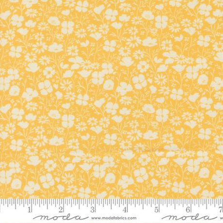 Cotton Print Fabric Cannon Beach Sunshine Poppy Field Florals 44/45"
