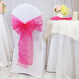 Organza Chair Sash Sample Fuchsia