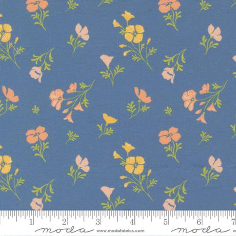 Cotton Print Floral Fabric 44/45" Cannon Beach Lake Astoria
