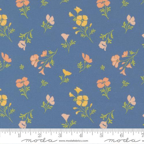 Cotton Print Floral Fabric 44/45" Cannon Beach Lake Astoria