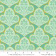 Cotton Fabric Cannon Beach Turquoise Copalis Damask 44/45"