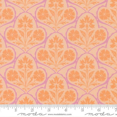 Cotton Print Fabric Cannon Beach Blush Copalis Damask 44/45"