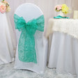 Embroidered Organza Chair Sash Sample