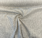 Sunbrella Chenille Interweave Cloud Acrylic Fabric - Cloud Gray Interlocking Linear Pattern, 54" Width (By The Yard)