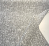 Sunbrella Chenille Interweave Cloud Acrylic Fabric - Cloud Gray Interlocking Linear Pattern, 54" Width (By The Yard)