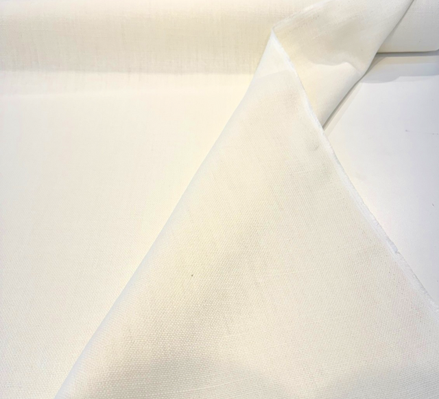 Libeco Belgian Linen Fabric - Oyster Beige, Sanfor Airo, 54-56" Width (By The Yard)