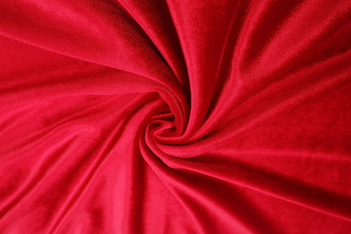Velvet Stretch Knit Fabric Solid