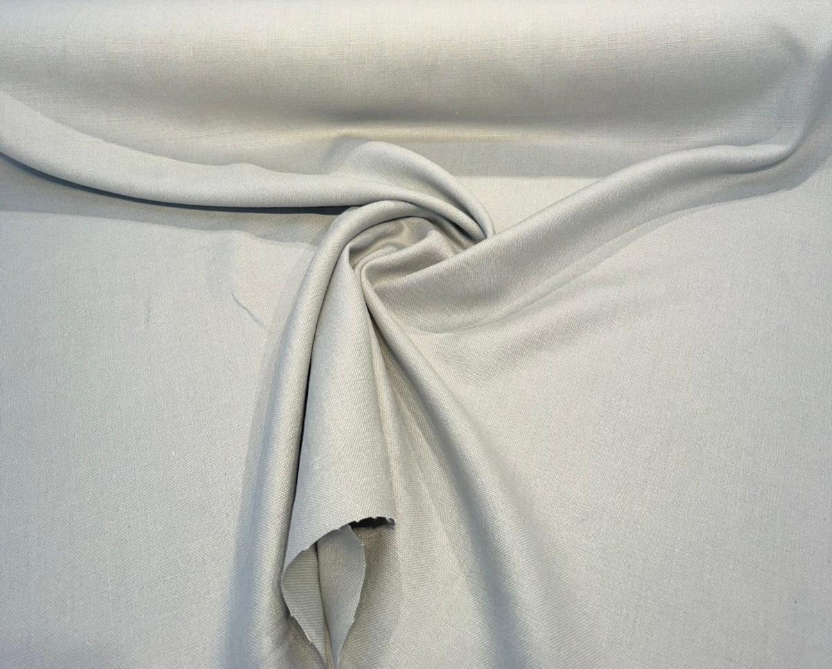 Libeco Belgian Linen Fabric - Celadon Muted Blue, Sanfor Airo, 54-56" Width (1 Yard)