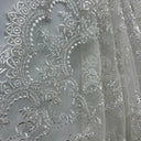 Polyester Corded Bridal Lace Fabric 52" Wide