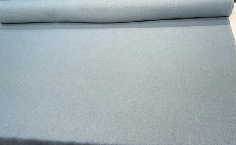 Libeco Belgian Linen Fabric - Slate Blue, Sanfor Airo, Approx. 54-56 Inches Width (By The Yard)