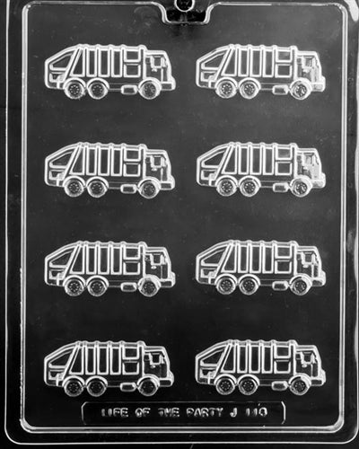 Garbage Truck Topper Chocolate Mold - LPJ118