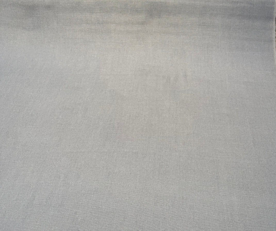 Libeco Belgian Tailored Linen Sanfor Airo Gray Blue Linen Fabric - Gray Blue, Tailored, 54" Width (1 Yard)