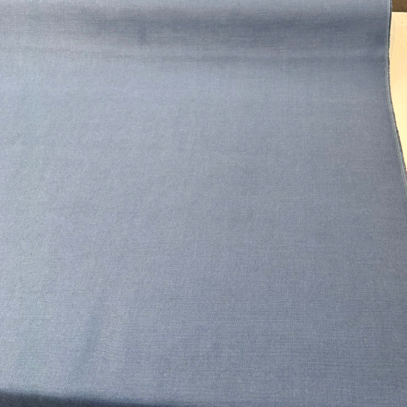 Libeco Belgian Tailored Linen Sanfor Airo Linen Fabric - Aegean Blue, 54" Width (1 Yard)