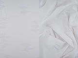 Double Knit Jacquard Fabric White