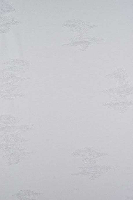 Double Knit Jacquard Fabric White