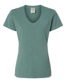 Garment-Dyed Women's V-Neck T-Shirt