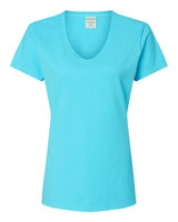 Garment-Dyed Women's V-Neck T-Shirt