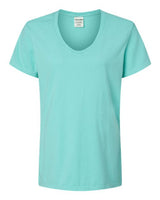 Garment-Dyed Women's V-Neck T-Shirt