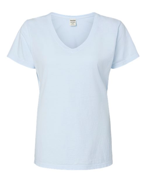 Garment-Dyed Women's V-Neck T-Shirt