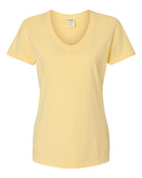 Garment-Dyed Women's V-Neck T-Shirt