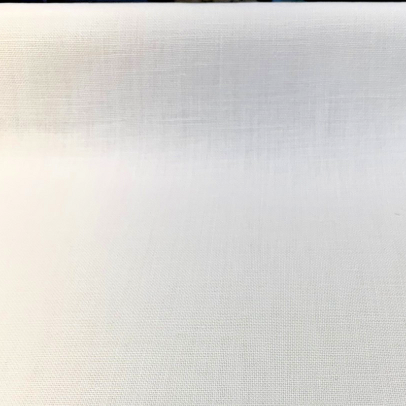 Libeco Belgian Tailored Linen Sanfor Airo Optic White Linen Fabric - Optic White, Sanforized, Airo Finish, 54" Width (1 Yard)