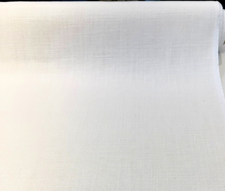 Libeco Belgian Tailored Linen Sanfor Airo Optic White Linen Fabric - Optic White, Sanforized, Airo Finish, 54" Width (1 Yard)