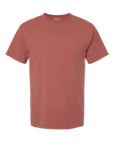 Camiseta de manga corta teñida de prenda para hombre