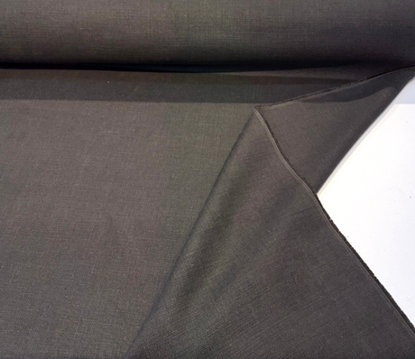 Libeco Belgian Tailored Linen Sanfor Airo Pine Linen Fabric - Pine, 54" Width (1 Yard)