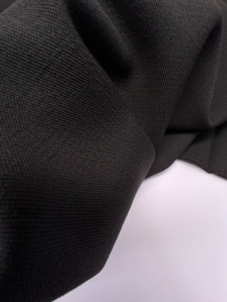 Wool Polyamide Woven Black