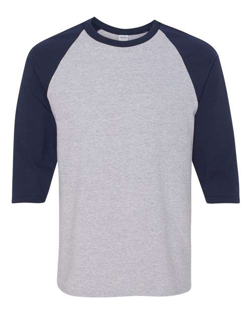 Gildan® Heavy Cotton Raglan Crewneck Three Quarter Sleeve T-Shirt