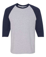 Gildan® Heavy Cotton Raglan Crewneck Three Quarter Sleeve T-Shirt