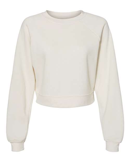 BELLA + CANVAS® Women's Crop Raglan Fleece Crewneck Sweatshirt - 7505