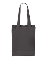 Q-Tees 12L Gusseted Heavy Cotton Canvas Shopping Bag